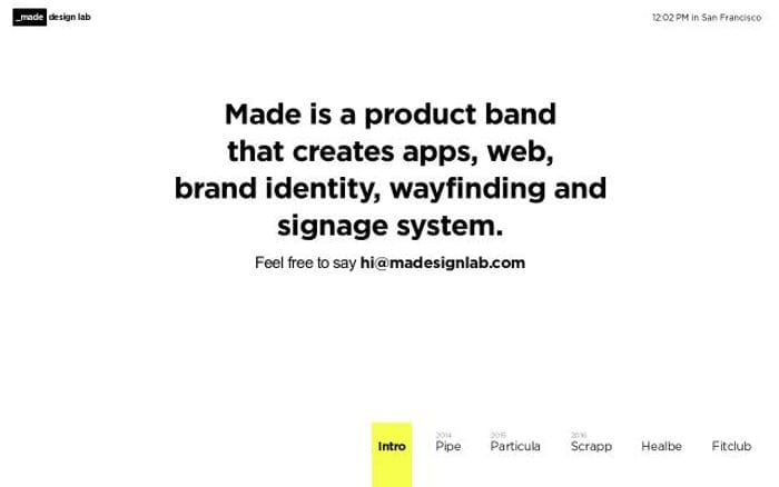Madesignlab website preview