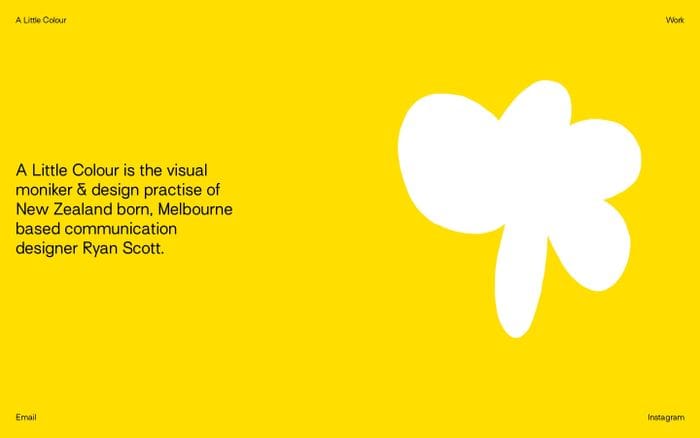 A Little Colour website preview