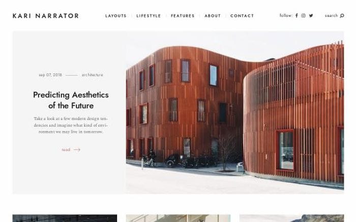 Narrator website preview