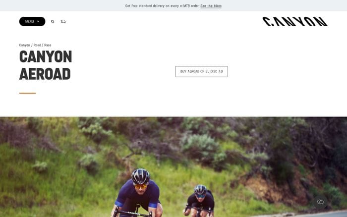 CANYON GB website preview