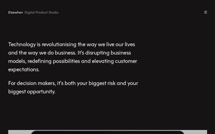 Elsewhen website preview