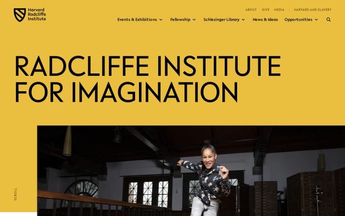 Radcliffe Institute website preview