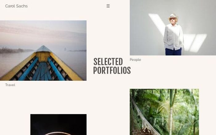 Carolsachs website preview