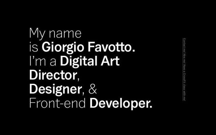 Favotto website preview