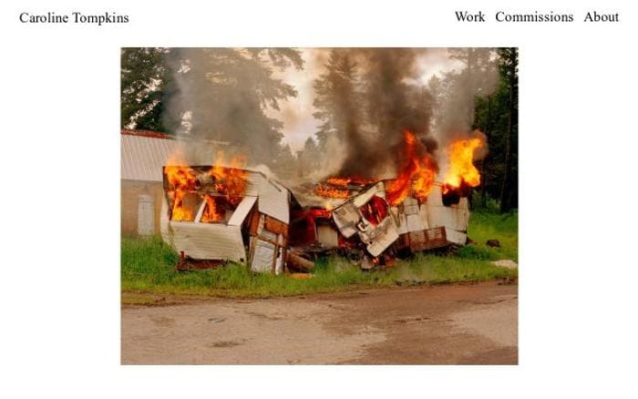 Carolinetompkins website preview