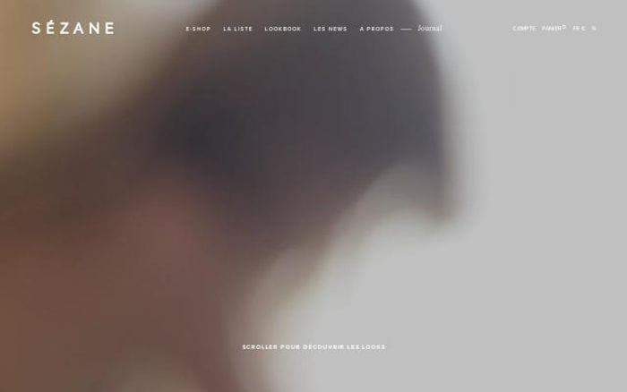 Sezane website preview