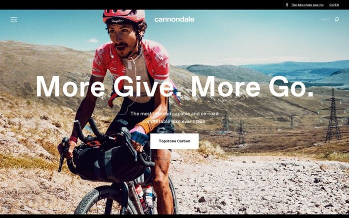 Cannondale website preview