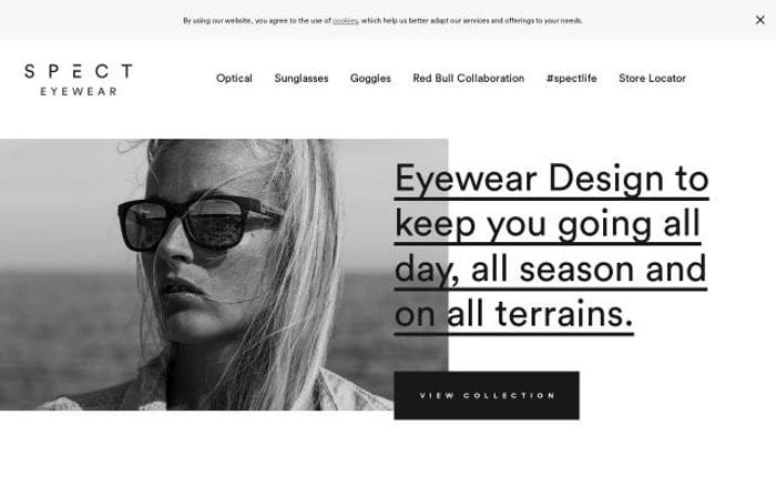 Specteyewear website preview