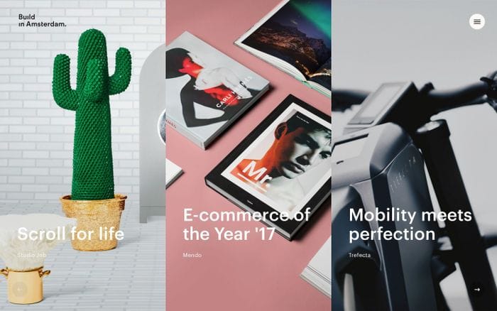 Build in Amsterdam - Strategy, branding & e-commerce website preview