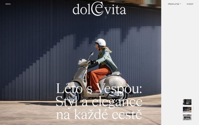 Dolce Vita website preview