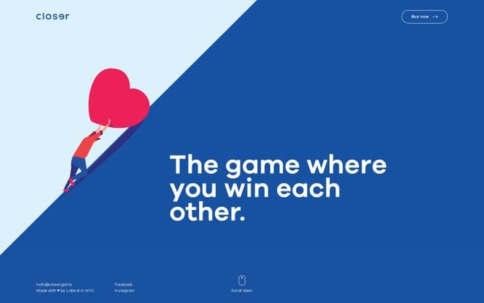 closer website preview
