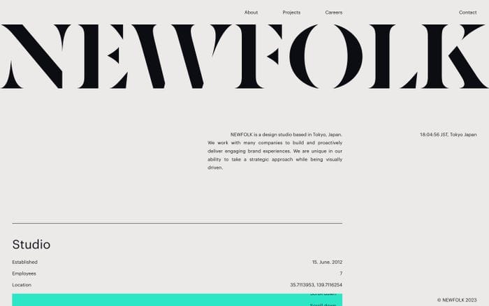 Newfolk website preview