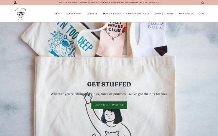 Stayhomeclub website preview