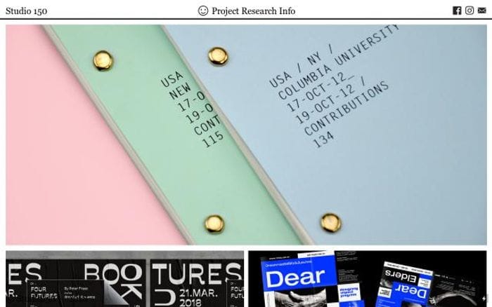 Studio150 website preview