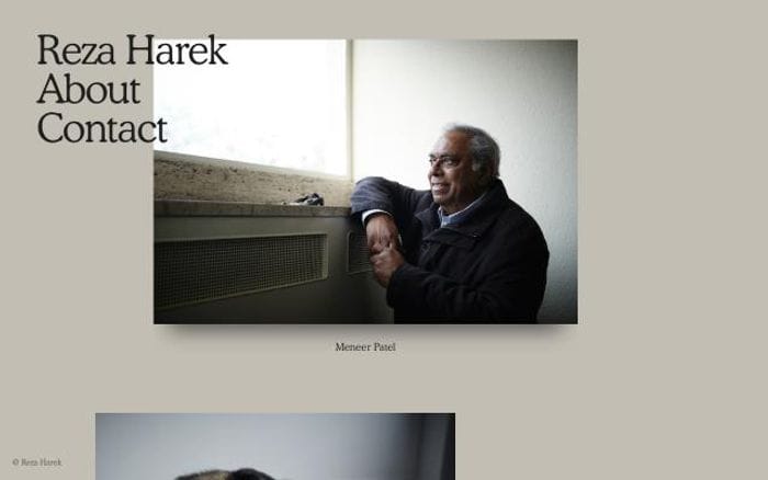 Rezaharek website preview