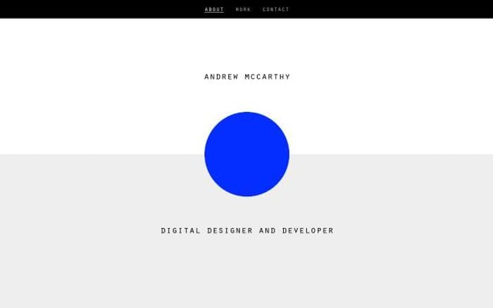 Andrevv website preview