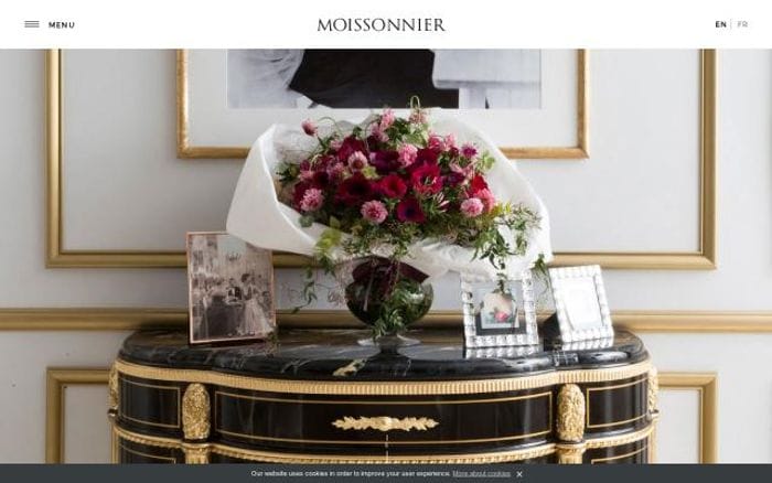 Moissonnier website preview