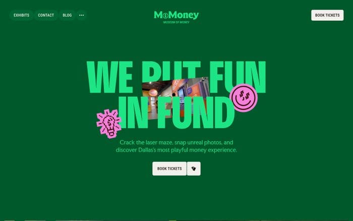 Museum of Money website preview