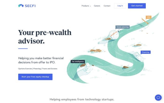 Secfi website preview