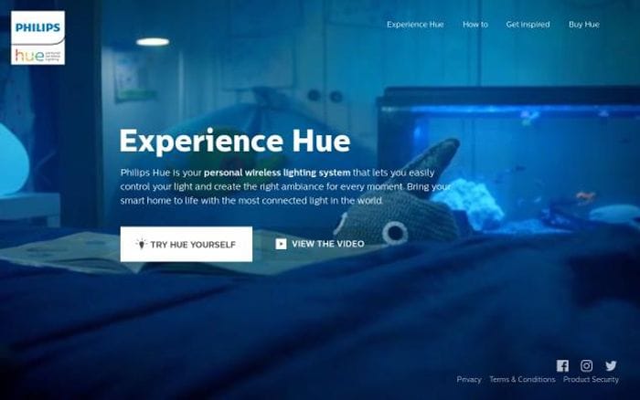 Experience website preview