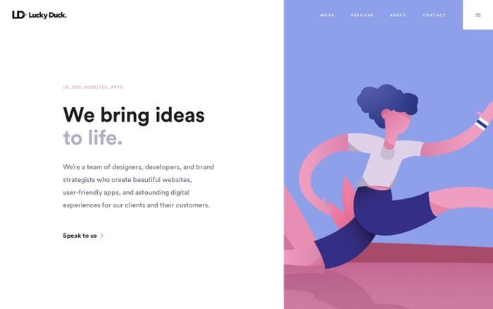 Lucky Duck | Experts in UX/UI Design and Development website preview