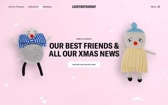 Luckyboysunday website preview