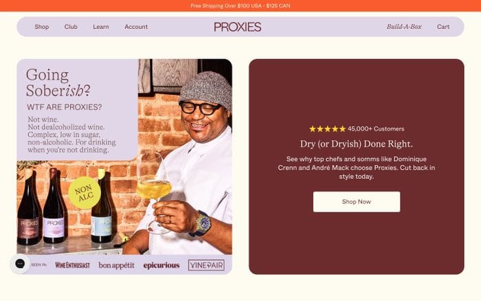 Proxies website preview