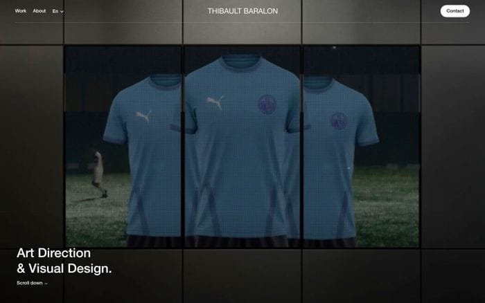 Thibault Baralon website preview