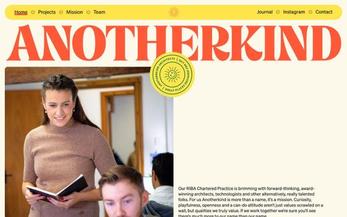AnotherKind Architects website preview