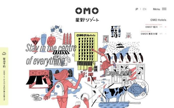 Omo-hotels website preview