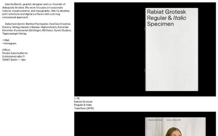 Saschabente website preview