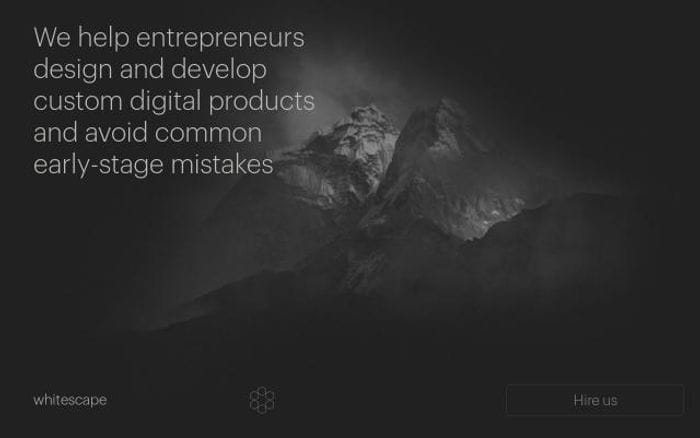 Whitescape website preview