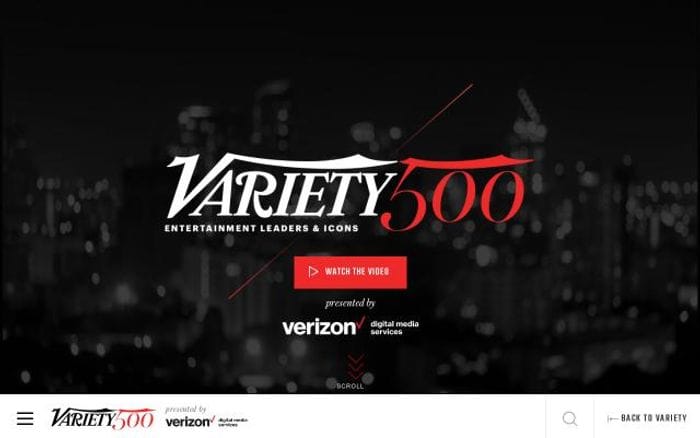 Variety website preview
