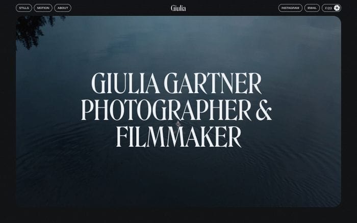 Giulia Gartner website preview
