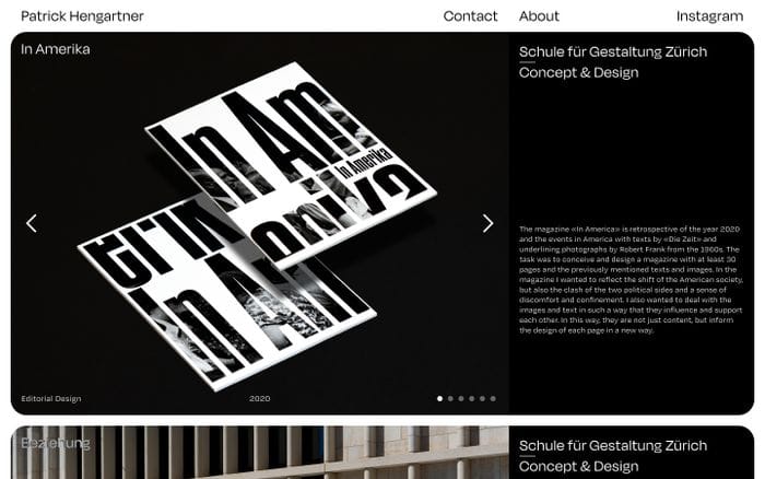 Patrick Hengartner website preview
