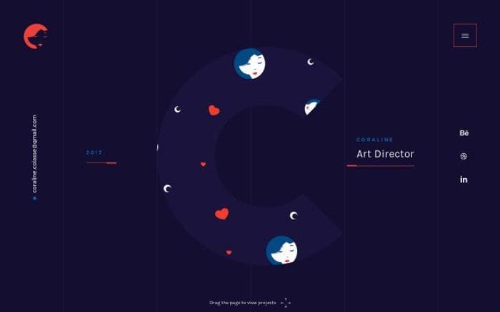 Coralinecolasse website preview