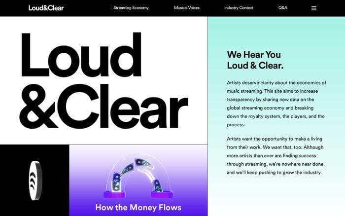 Loud & clear website preview
