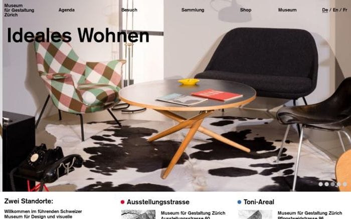 Museum-gestaltung website preview