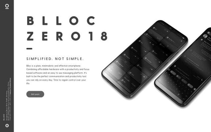 Blloc website preview