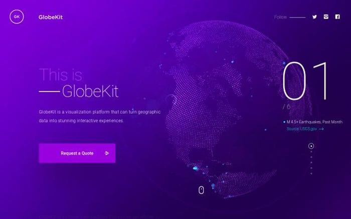 Globekit website preview