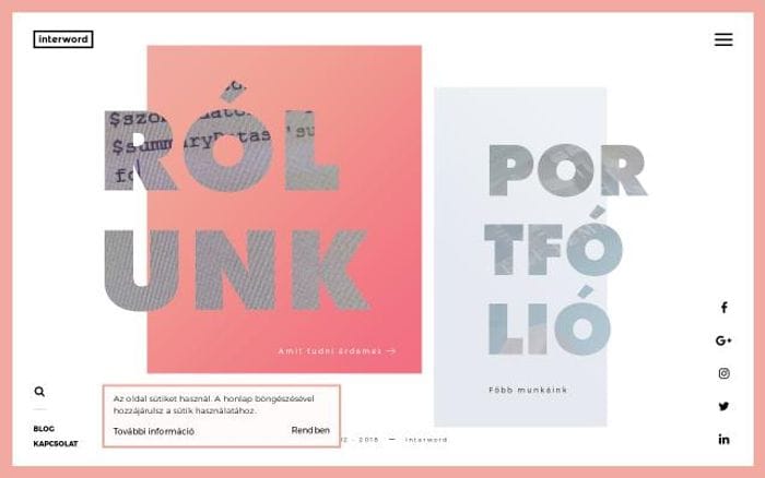 Interword website preview