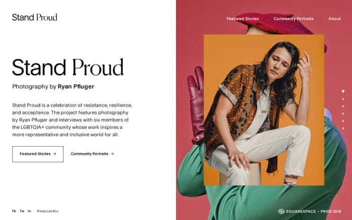 Stand Proud website preview