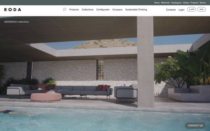 Roda website preview