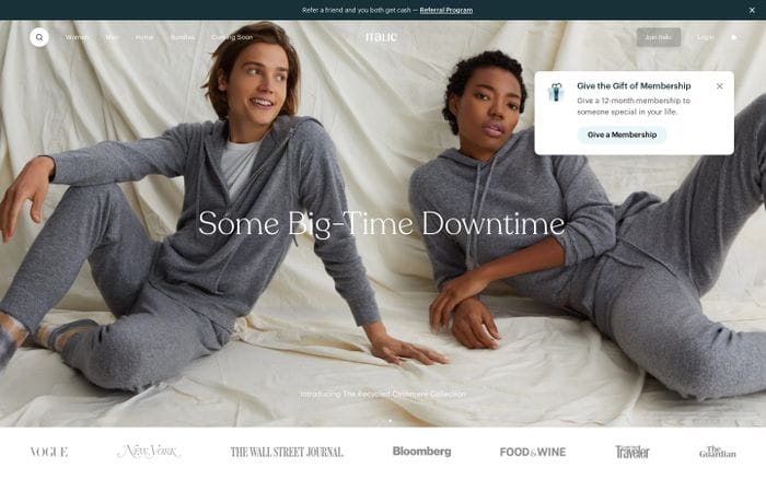 Italic website preview