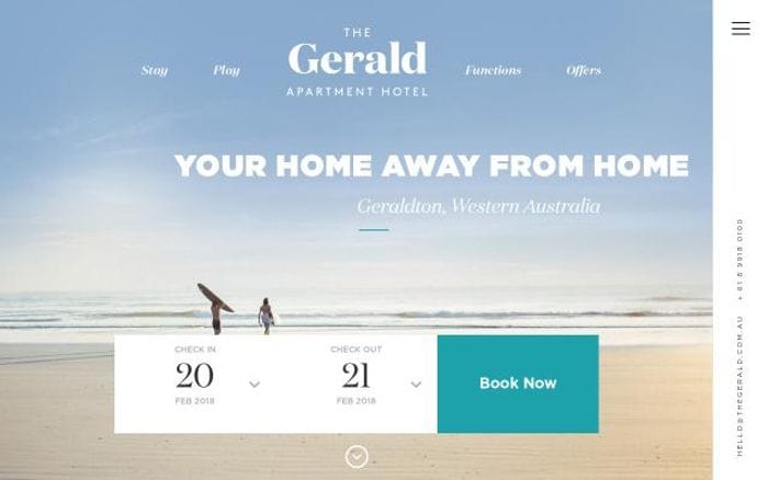 Thegerald website preview