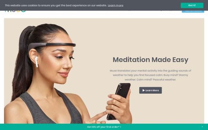 Choosemuse website preview