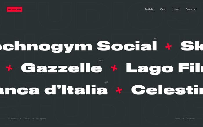 Mine Studio website preview