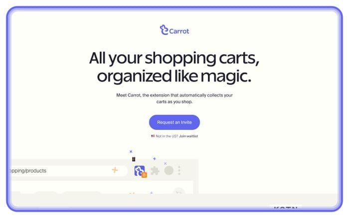 Carrot website preview