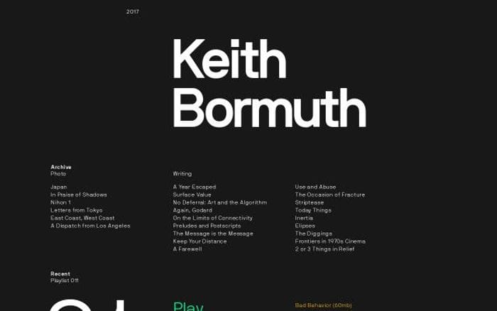 Keithbormuth website preview