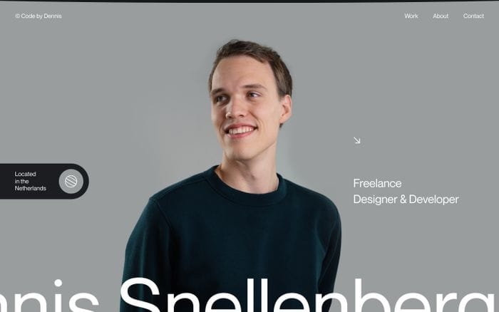 Dennis Snellenberg website preview
